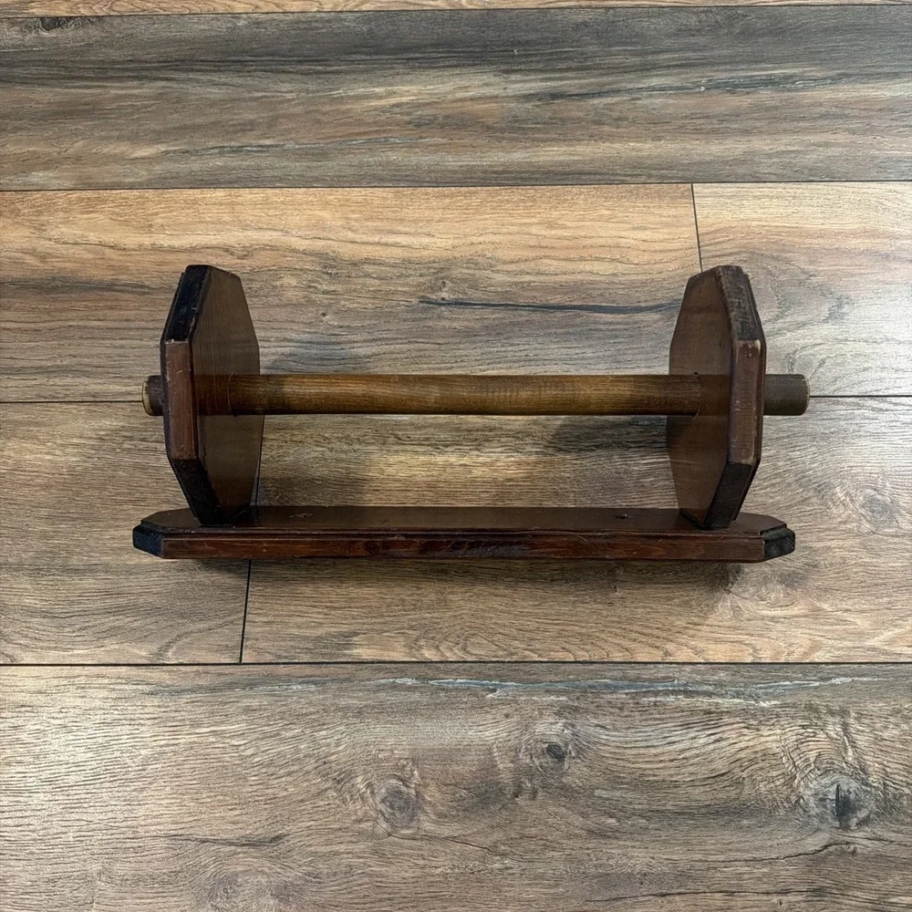 Vintage Dark Wood‎ Wall Hanging Towel Paper Towel Holder